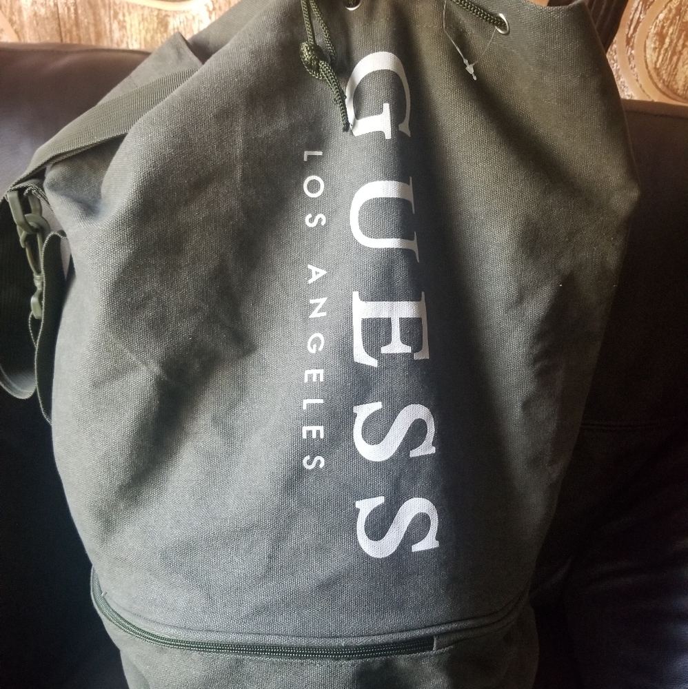 Guess green bag